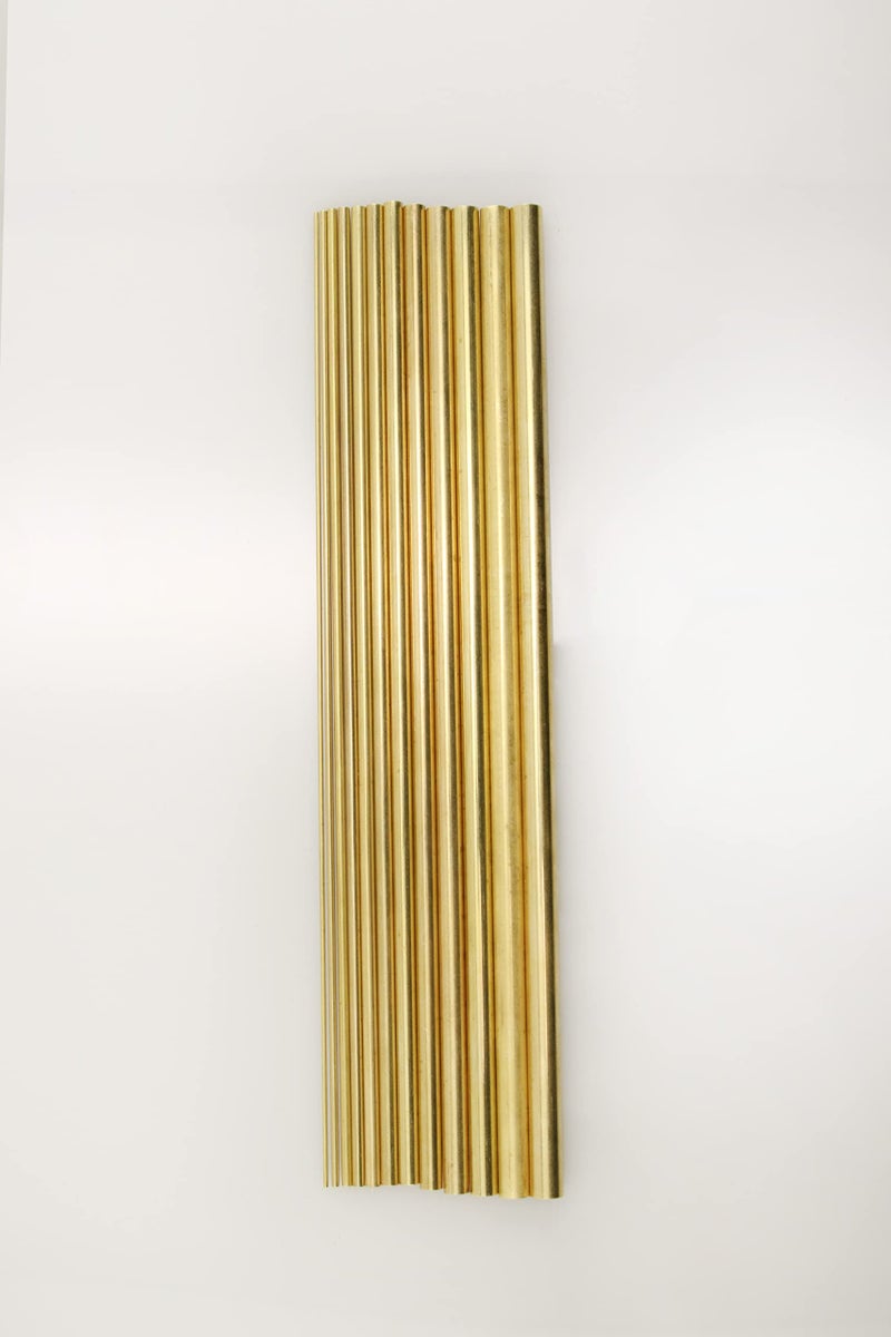 K & S Precision Metals K&S Precision Metals Round Brass Telescopic Tubing Assortment 3400 â€“ 12 Tubes, 1/16" to 13/32" OD, 12" Length, 0.014" Wall (Small) â€“ DIY Projects, Made in USA - Image 1